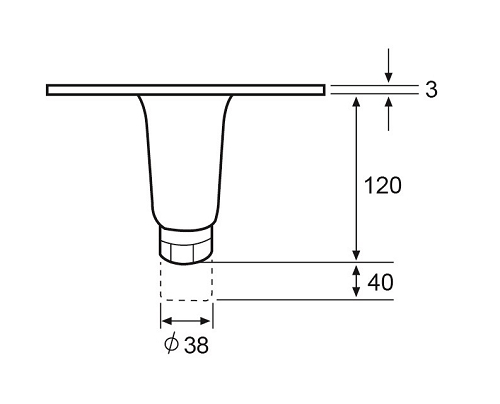 A01  150mm STAINLESS STEEL EQUIPMENT LEGS