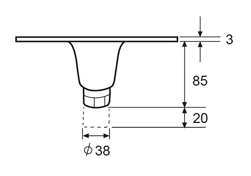 A05  100mm STAINLESS STEEL EQUIPMENT LEGS