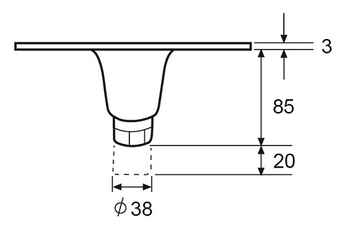 A06  100mm HEX-SHAPED EQUIPMENT LEGS