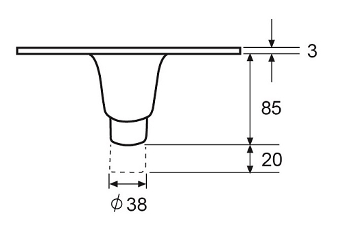 A08  100mm ADJUSTABLE EQUIPMENT LEGS