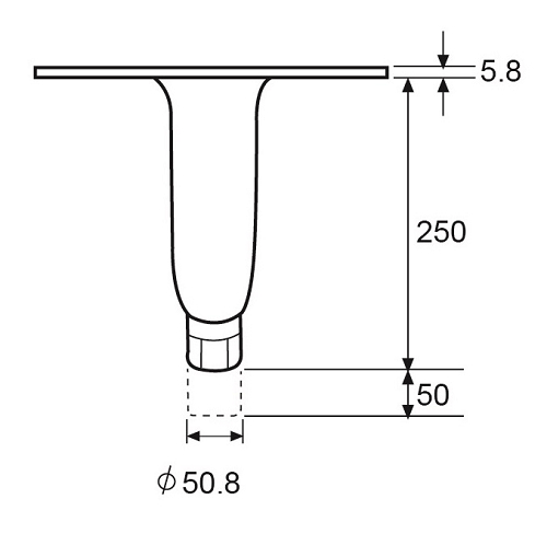 A10  300mm HEX-SHAPED EQUIPMENT LEGS