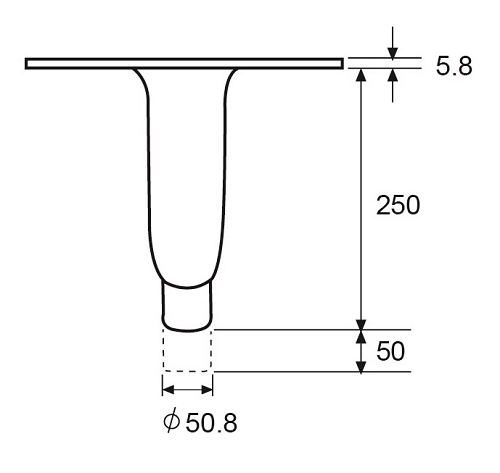 A11  300mm ADJUSTABLE EQUIPMENT LEGS