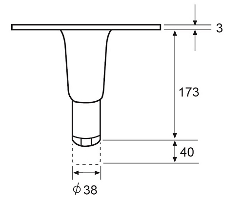 A4-2  150mm HEX-SHAPED LENGTHENING EQUIPMENT LEGS