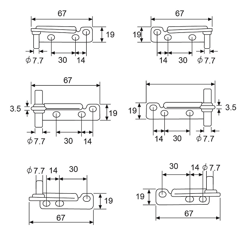 C02  PIVOT HINGES