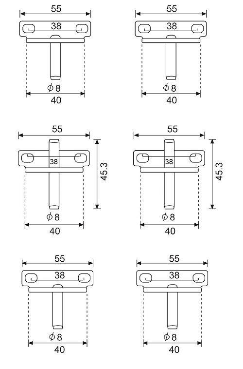C03  PIVOT HINGES