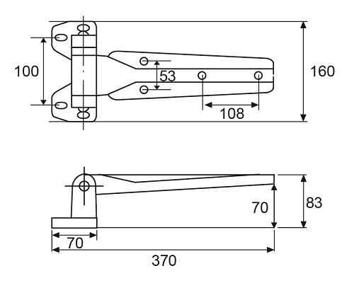 C05  H-305 hEAVY DUTY HINGES