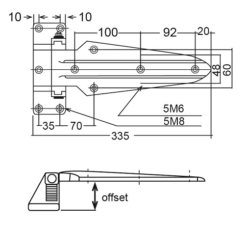 C8-3  H-303-LS LEAF HINGES WITH BEARINGS