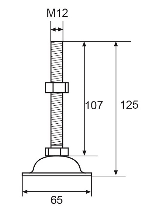 D13  STAINLESS STEEL LEVEL ADJUSTERS
