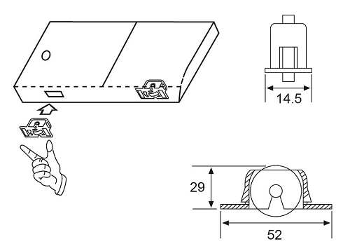 E14   SLIDING DOOR PULLEY