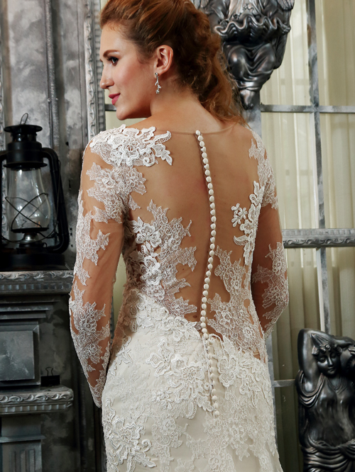 2237 TRUMPET SABRINA NECKLINE LONG SLEEVE