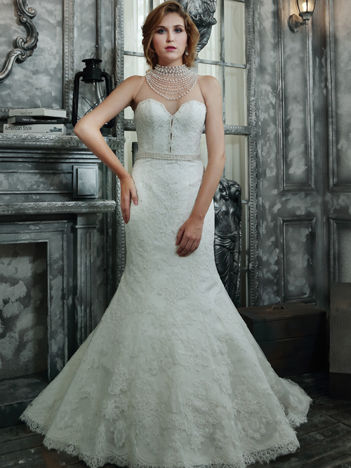 2239 TRUMPET SWEETHEART NECKLINE SLEEVELESS