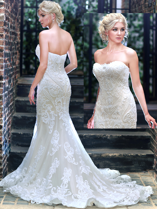 2248 TRUMPET SWEETHEART NECKLINE SLEEVELESS