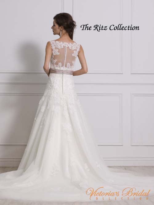 3254 A LINE V NECKLINE SLEEVELESS