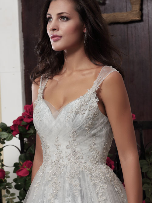 3273 A LINE SWEETHEART NECKLINE SLEEVELESS
