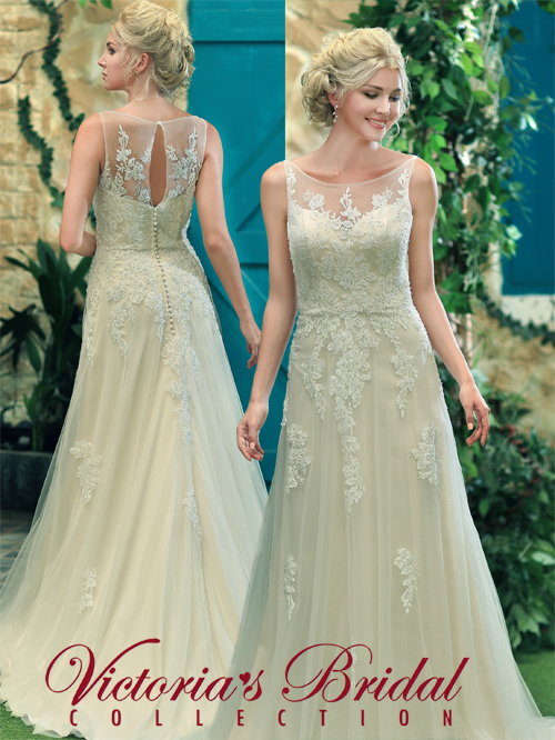 3297 A LINE SABRINA NECKLINE SLEEVELESS