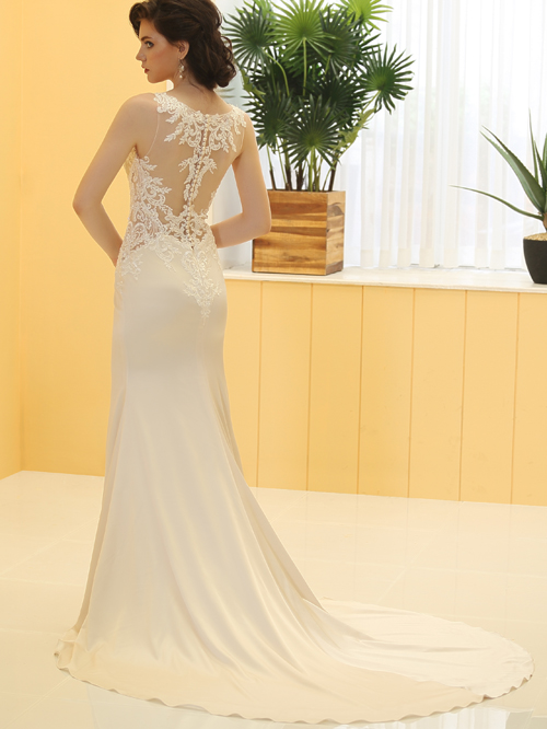 3316 TRUMPET V NECKLINE SLEEVELESS