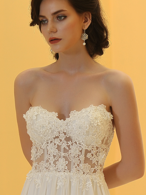 3317 A LINE SWEETHEART NECKLINE SLEEVELESS