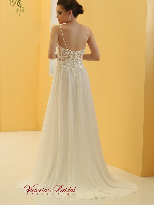 6301301 A LINE V NECKLINE SLEEVELESS