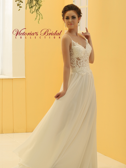 6301301 A LINE V NECKLINE SLEEVELESS