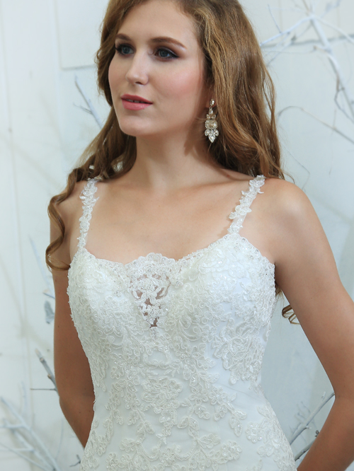 8293 EMPIRE STRAPS NECKLINE SLEEVELESS