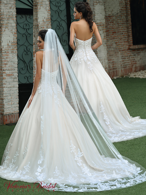 8322 FULL A-LINE SWEETHEART NECKLINE SLEEVELESS