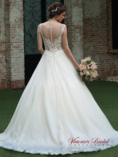 8325 FULL A-LINE SWEETHEART NECKLINE SLEEVELESS