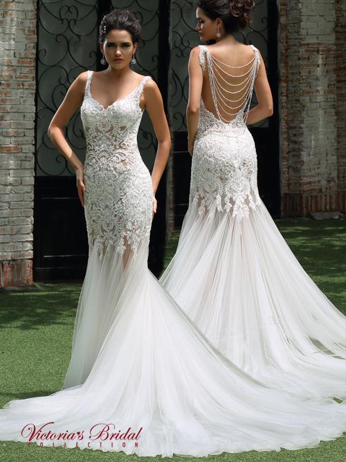 8327 TRUMPET SWEETHEART NECKLINE SLEEVELESS