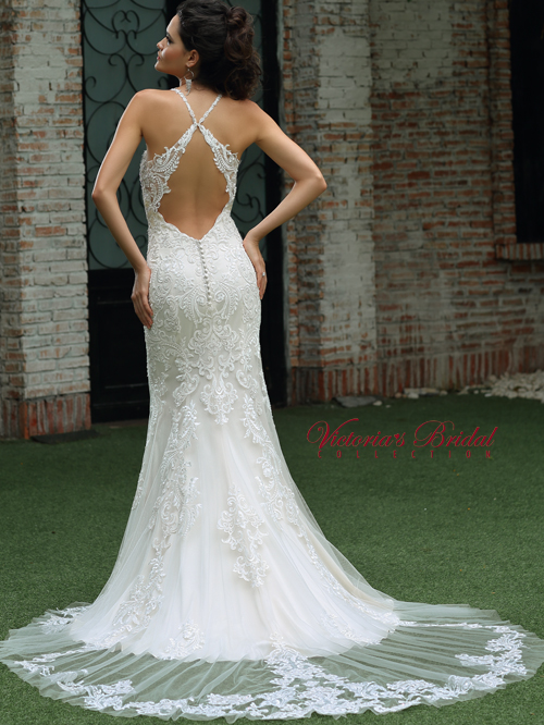 8329 TRUMPET SWEETHEART NECKLINE SLEEVELESS