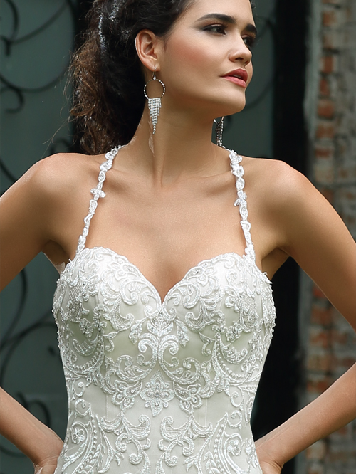 8329 TRUMPET SWEETHEART NECKLINE SLEEVELESS