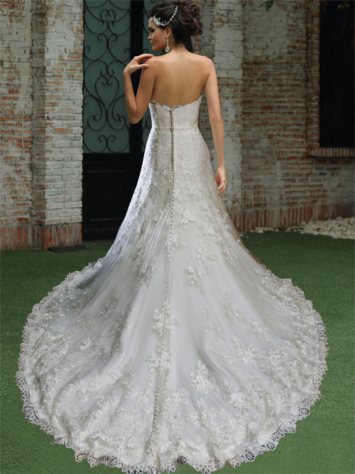 8333 A LINE SWEETHEART NECKLINE SLEEVELESS