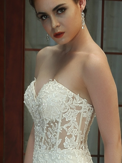 8341 TRUMPET SWEETHEART NECKLINE SLEEVELESS