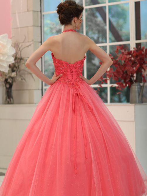 9959 FULL HALTER NECKLINE SLEEVELESS