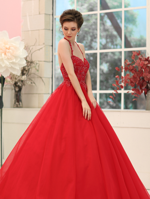 9961 FULL HALTER NECKLINE SLEEVELESS
