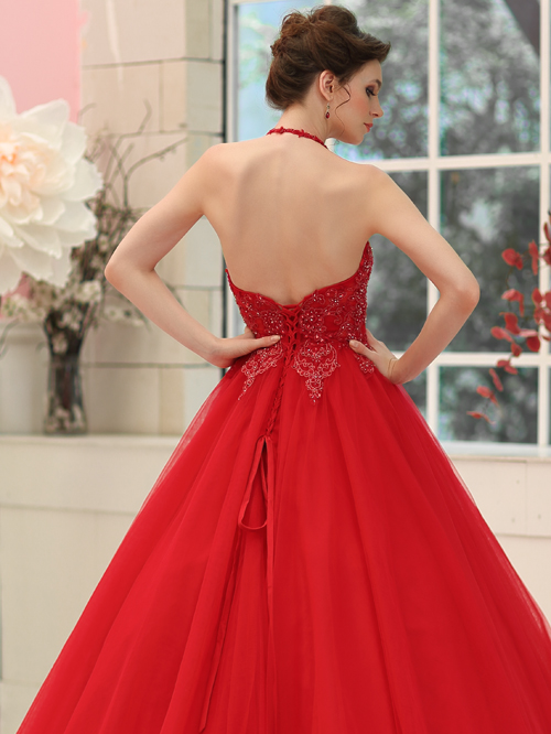 9961 FULL HALTER NECKLINE SLEEVELESS