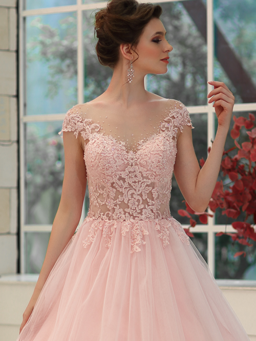 9962 FULL OFF SHOULDER NECKLINE CAP SLEEVE
