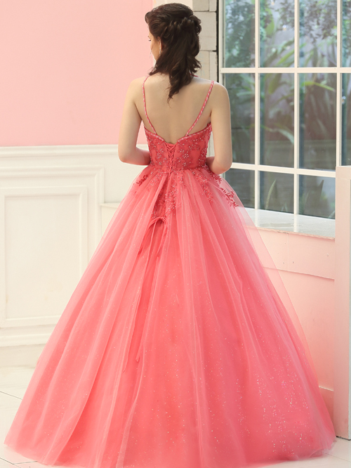 9973 BALL GOWN V NECKLINE SLEEVELESS