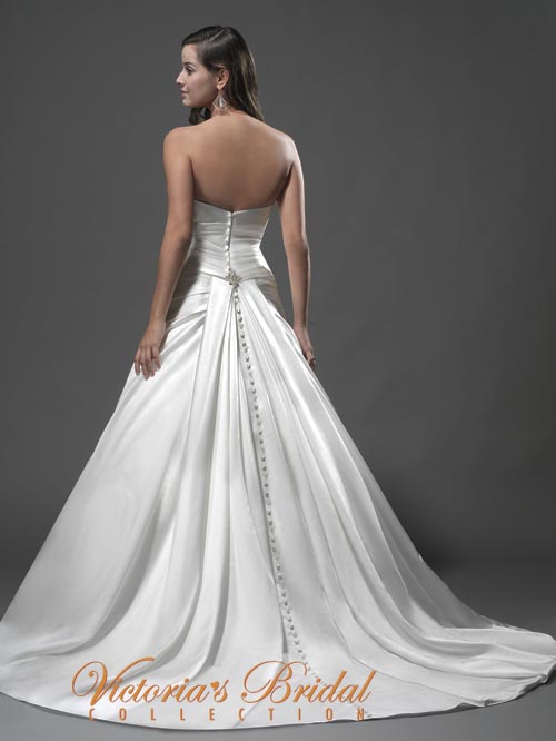 3217 A LINE SWEETHEART NECKLINE SLEEVELESS