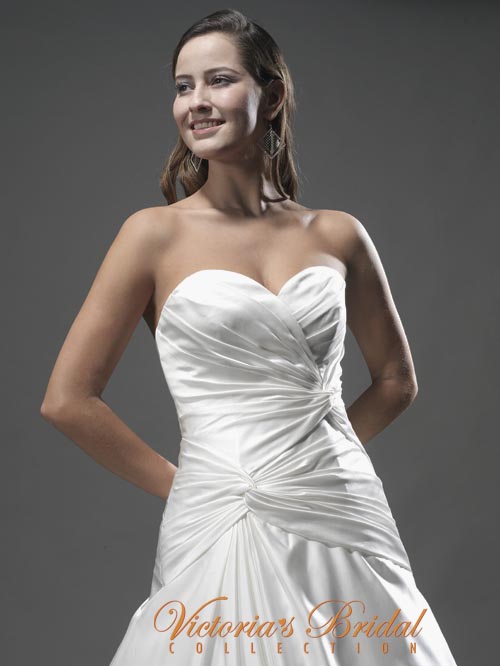 3217 A LINE SWEETHEART NECKLINE SLEEVELESS