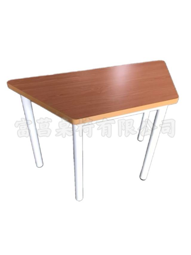 FC-T01- 2567-梯形桌/紅山毛櫸桌面(圓管腳)