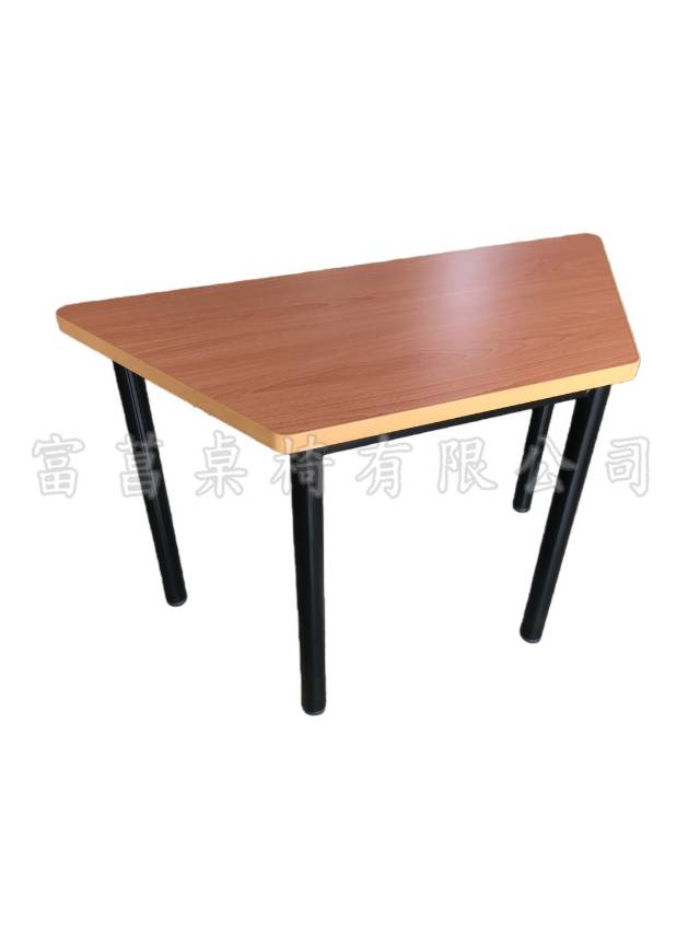 FC-T01- 2567-梯形桌/紅山毛櫸桌面(圓管腳)
