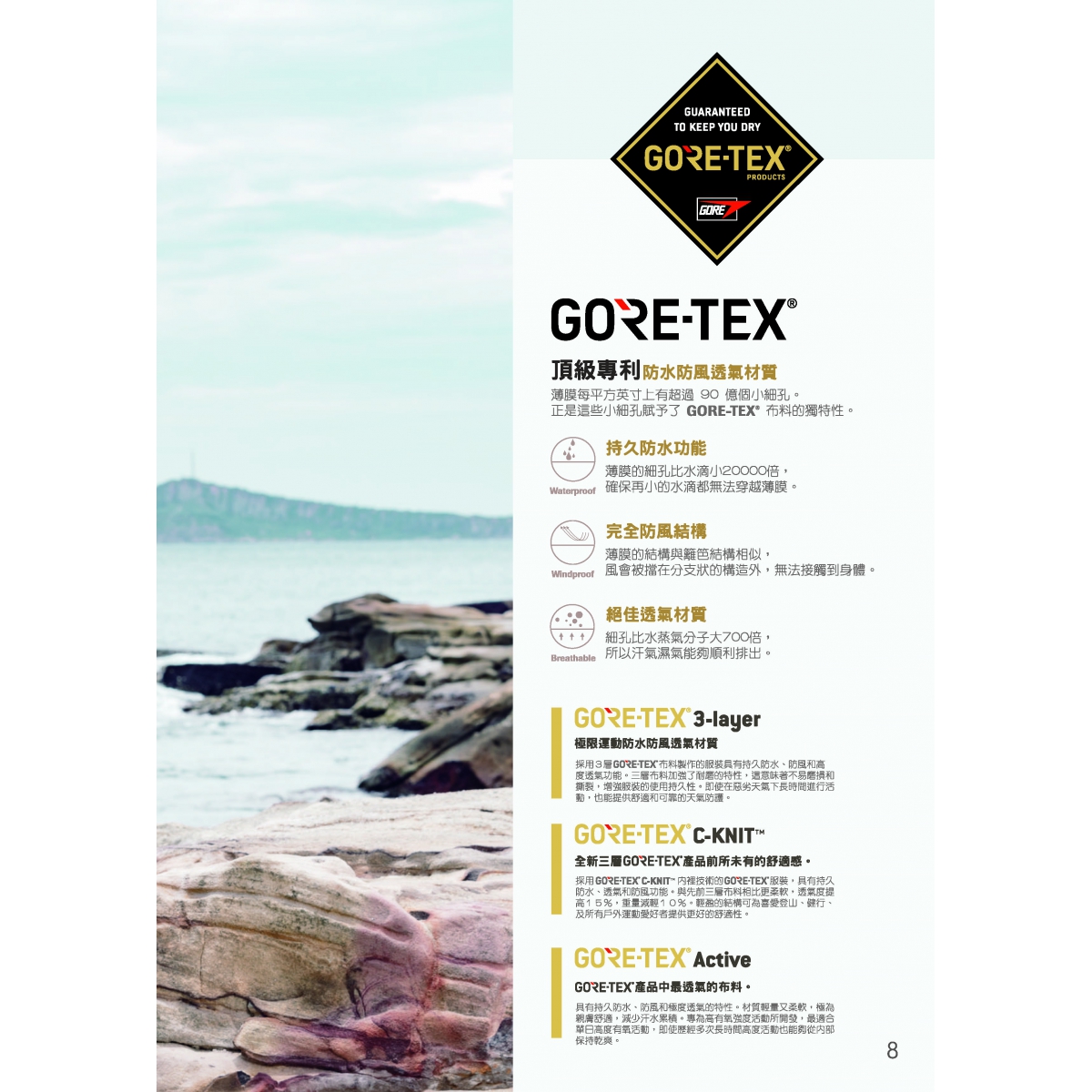 GORE-TEX材質說明