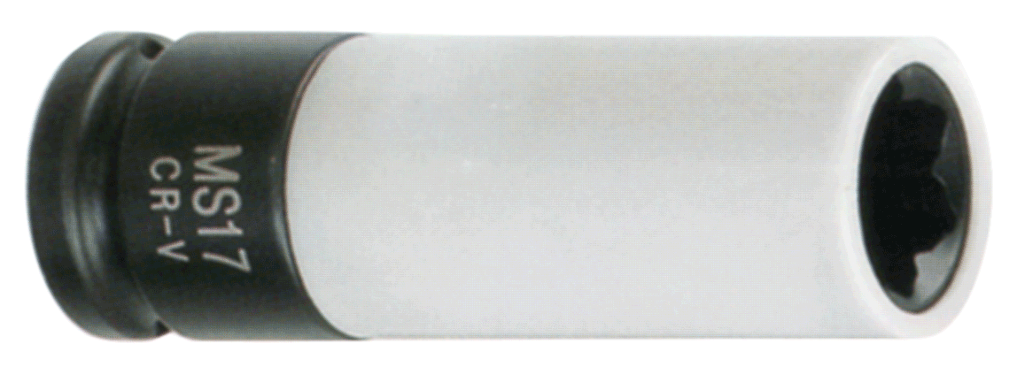 SPECIAL WHEEL LUG SOCKET WITH PROTECTIVE SLEEVE