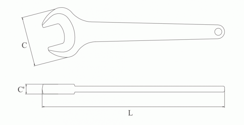 HEAVY DUTY OPEN END WRENCH