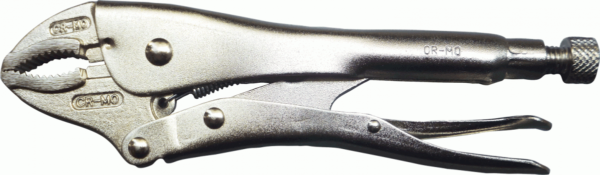 CURVED JAWS WITH WIRE CUTTER LOCKING PLIER(CR-MO)