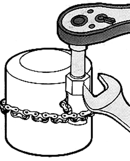 1/2" DR. CHAIN OIL FILTER WRENCH