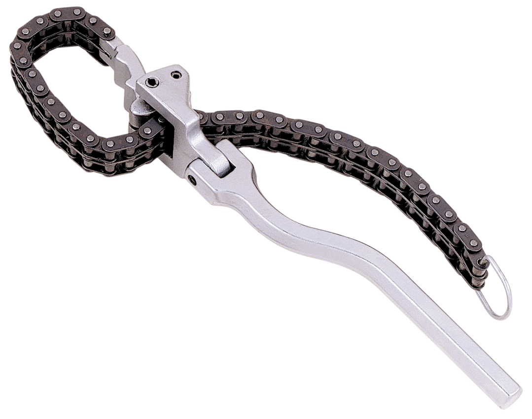 HINGED  CHAIN  WRENCH  FOR  OIL  FILTERS