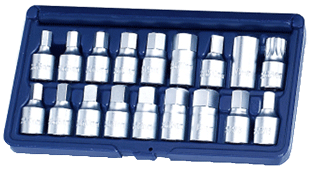 18PCS 3/8" OIL DRAIN PLUG KEY SET