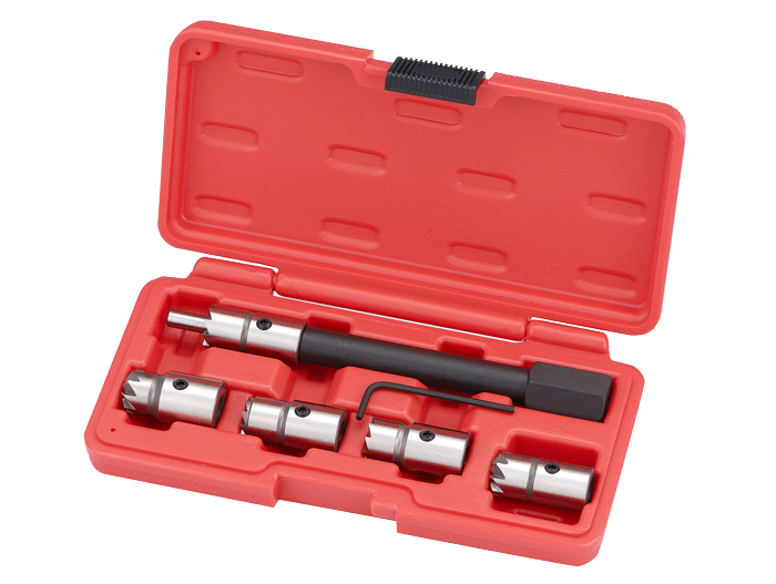 6PCS DIESEL INJECTOR SEAT CUTTER SET