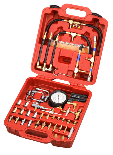 Engine fuel injection pressure tester set