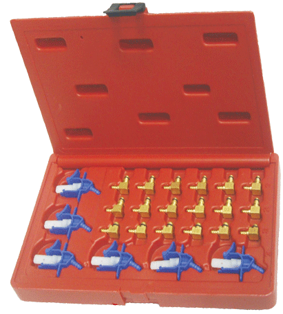 24PCS FLOW METER COMMON RAIL ADAPTOR SET